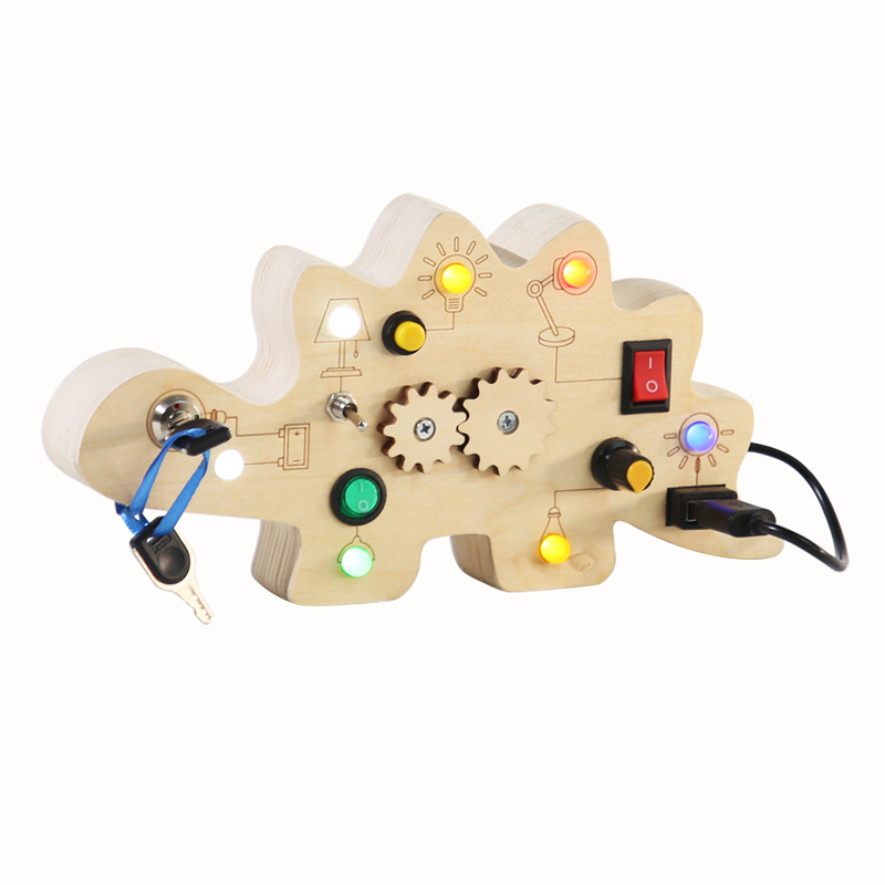 Baby Products Natural - 工場ベビー製品ホット販売 2023 木製 LED ライトスイッチ忙しいボードゲームモンテッソーリ教育感覚おもちゃ子供のため