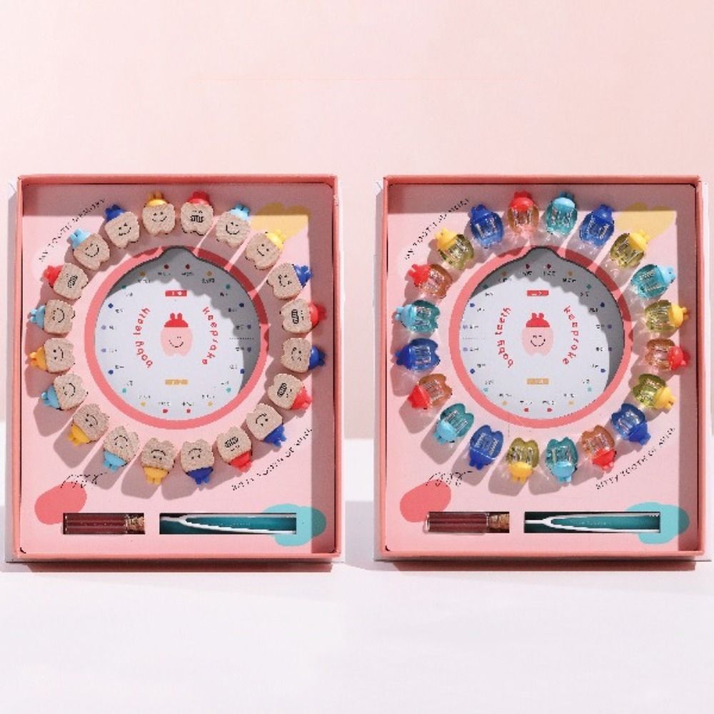 Baby Products Storage Box - 木製乳歯ボックス漫画収納ボックス乳歯オーガナイザーお土産ヘアコレクション乳歯ケース赤ちゃんの歯用