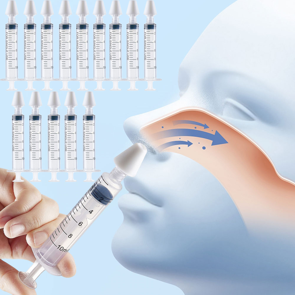 Nasal Aspirator - 針管型シリコン製ベビー鼻吸い器、スプレーチップ付き、携帯用クイックリンスベビー鼻洗浄器、乳幼児用鼻吸い器