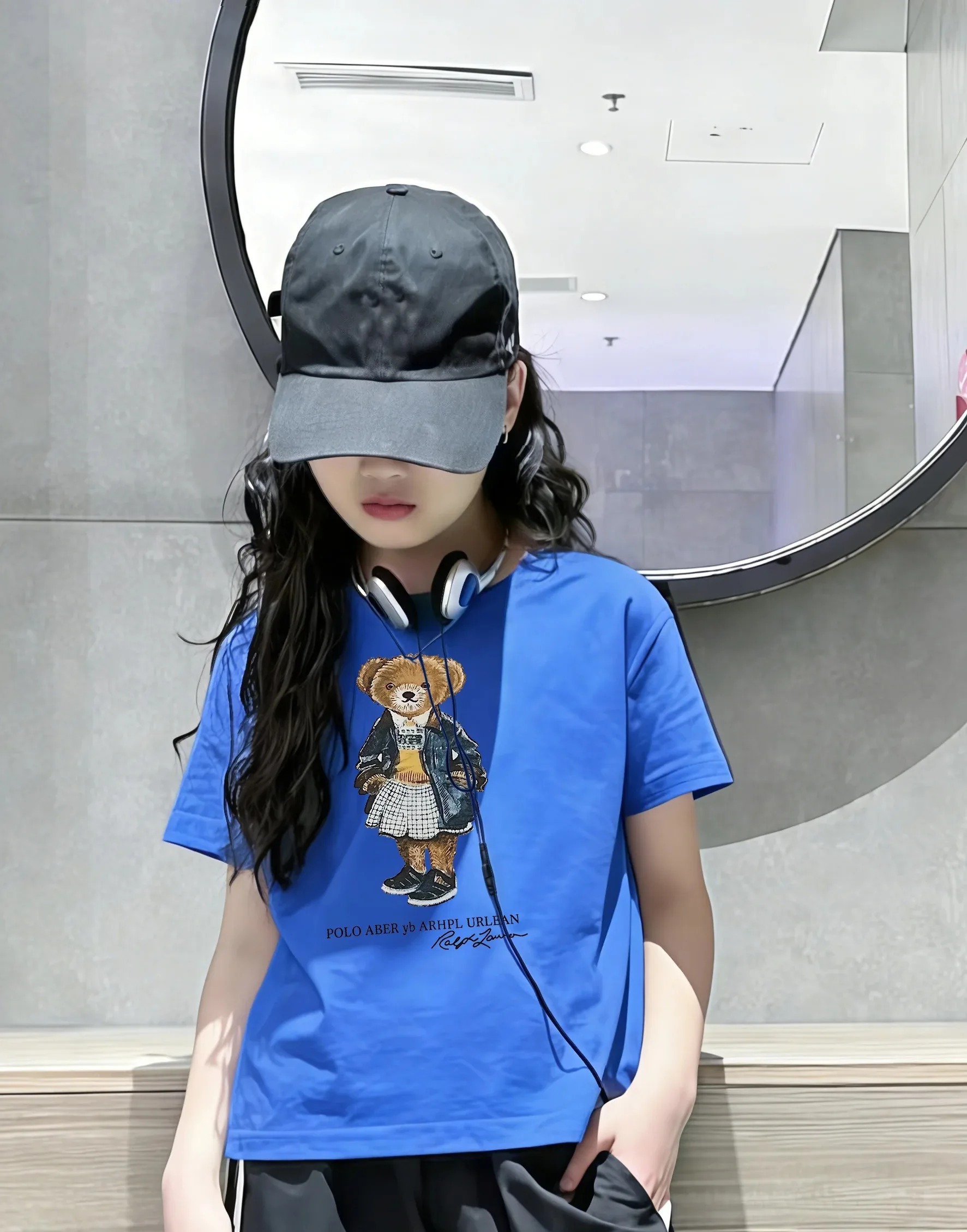 Baby Products Ads - 新しい子供用Tシャツ、砂糖入り、夏の新作、男の子女の子向け、漫画のテディベア柄半袖Tシャツ、ベビー用、かわいい柄