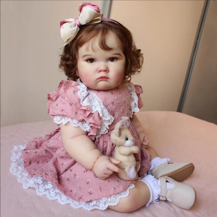 Baby Products For Curly Hair - NPK 24インチ ハンドメイド 未完成 リボーンドールキット シャーロット