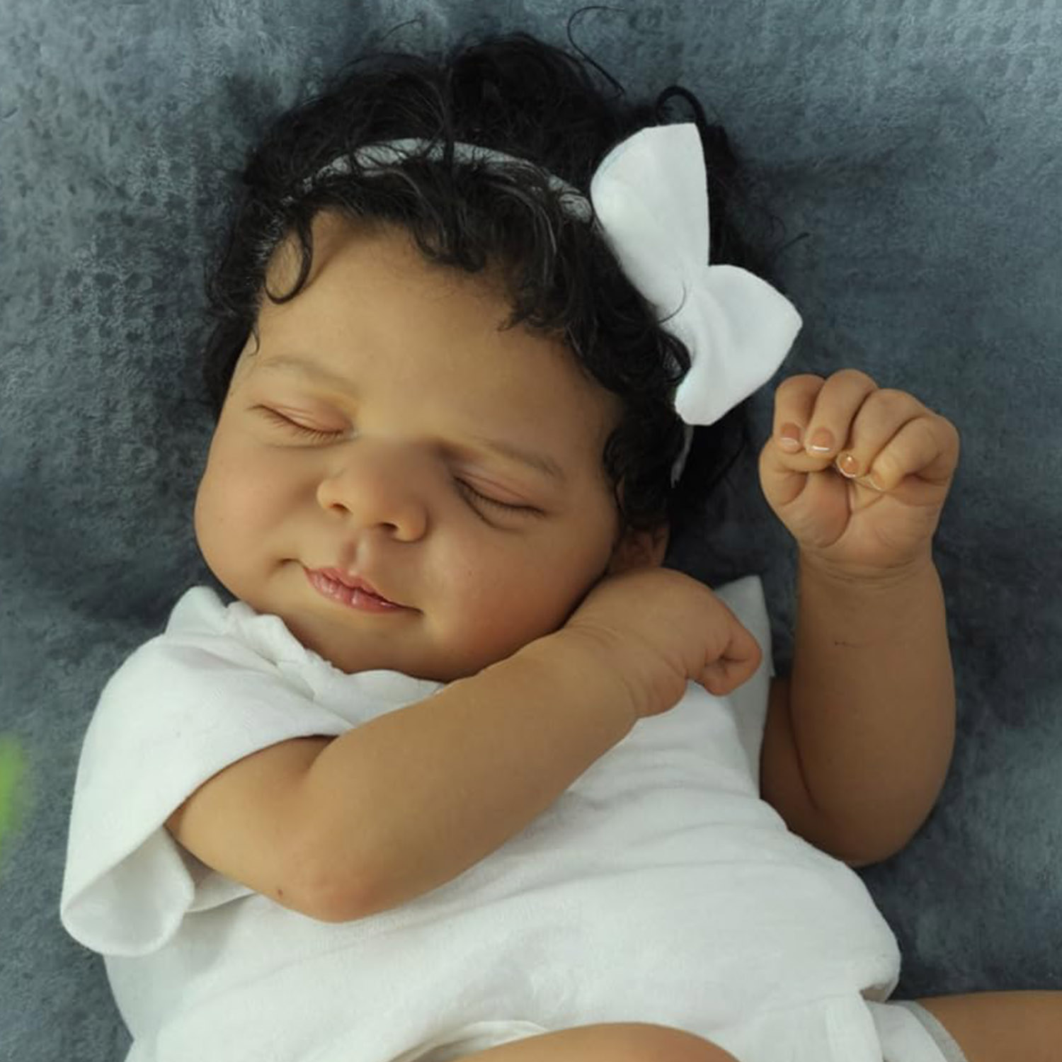Baby Products For Curly Hair - パスカル ダークスキン 19インチ ソフトクロスボディ 多層塗装 リボーンドール