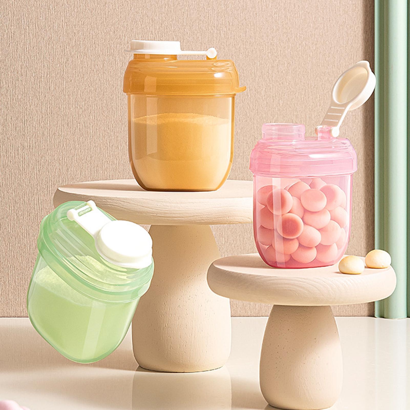 Baby Products Storage Box - フォーミュラディスペンサー ポータブル粉ミルク容器 気密密封スナック収納ボックス ベビートラベルフィーディングオーガナイザー 1食分ホルダー