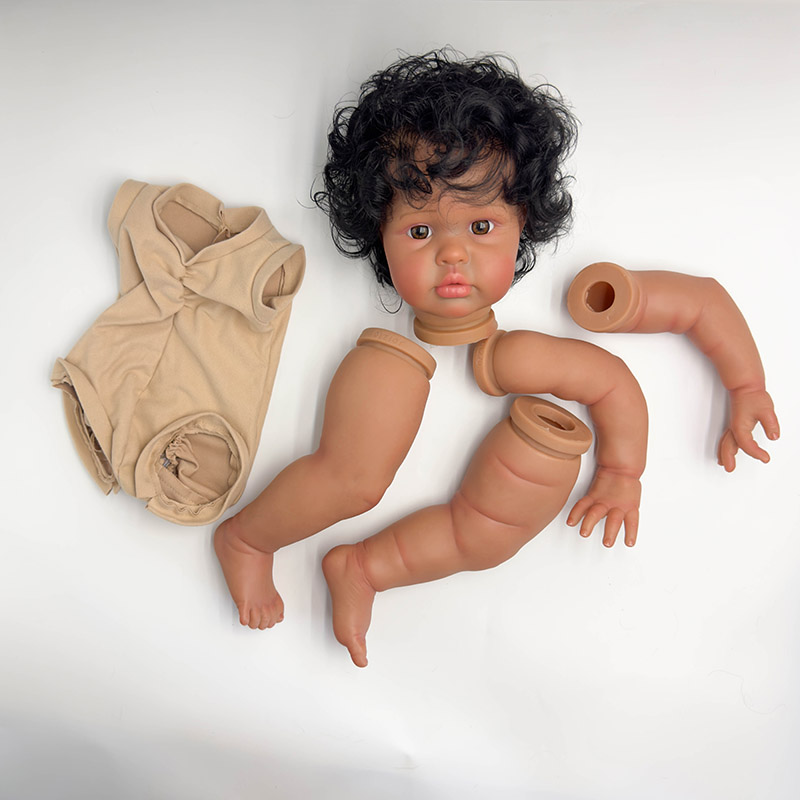 Baby Products For Curly Hair - NPK 24インチ ハンドメイド ダークスキン 未完成 リボーンドール