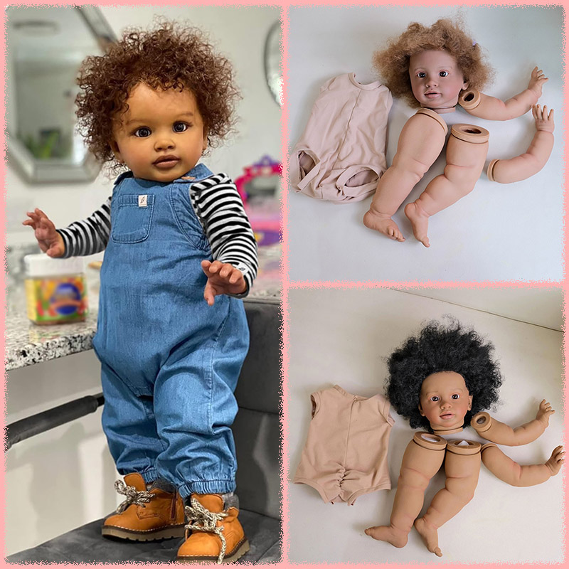 Baby Products For Curly Hair - 26 インチ ピッパ ダークスキン リボーンドールキット 複数層塗装