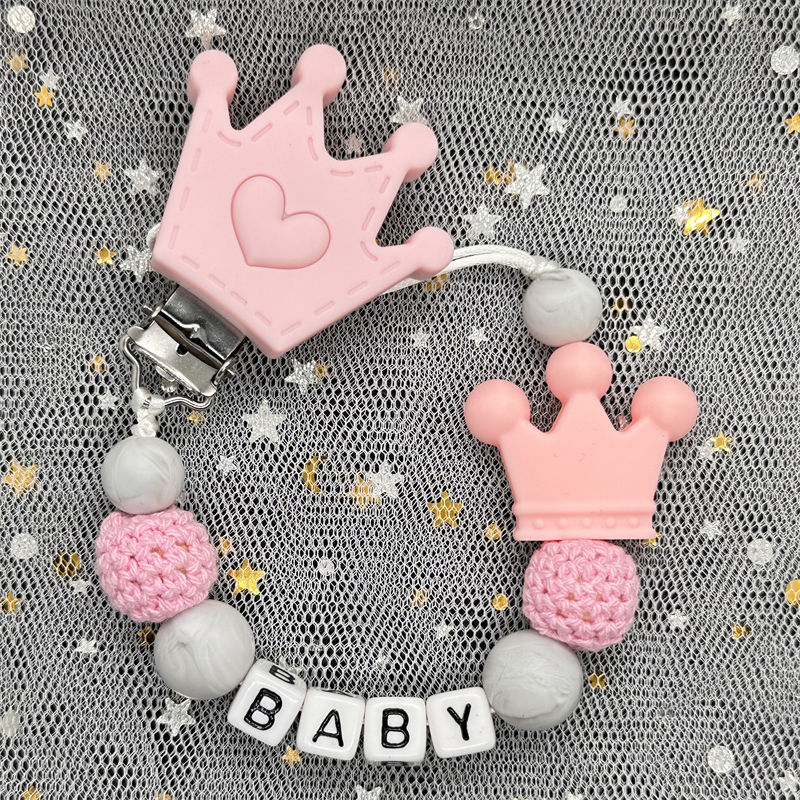Baby Products Discount - 赤ちゃんのためのパーソナライズされた木製のおしゃぶりチェーン,偽の乳首を保持するためのブナ材の赤ちゃんのペンダント,新生児への贈り物,特別オファー