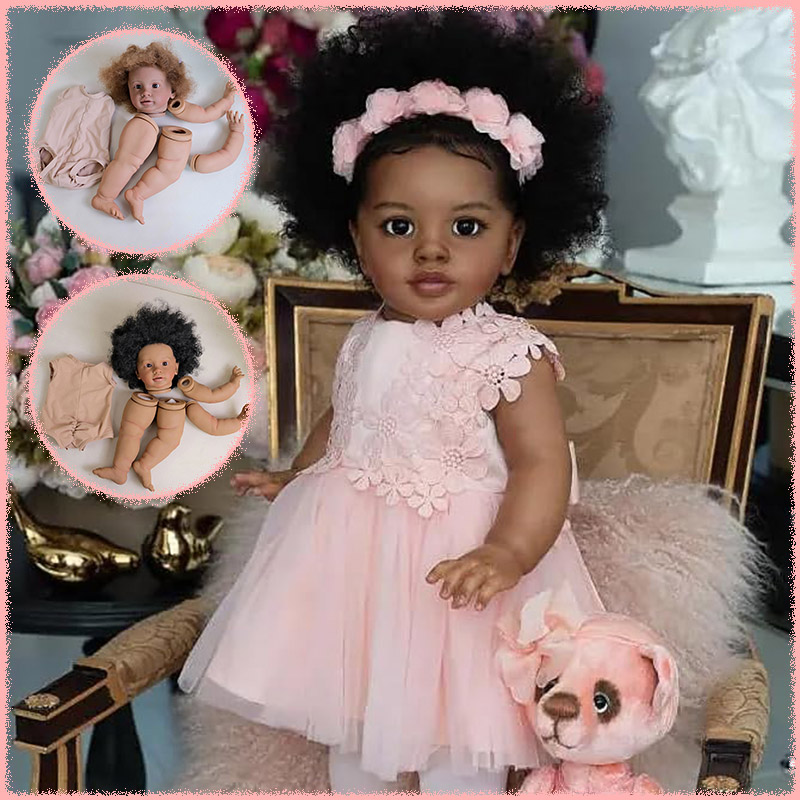 Baby Products For Curly Hair - 26 インチ ダークスキン リボーン ピッパ人形キット 複数層塗装