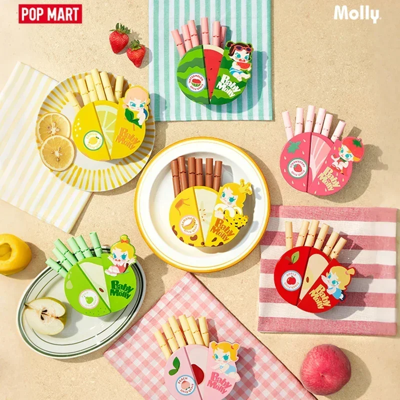 Baby Products Storage Box - POP MART ベビーモリー フルーツカラー マグネット式密閉クリップ収納ボックスセット 可愛いアニメドール