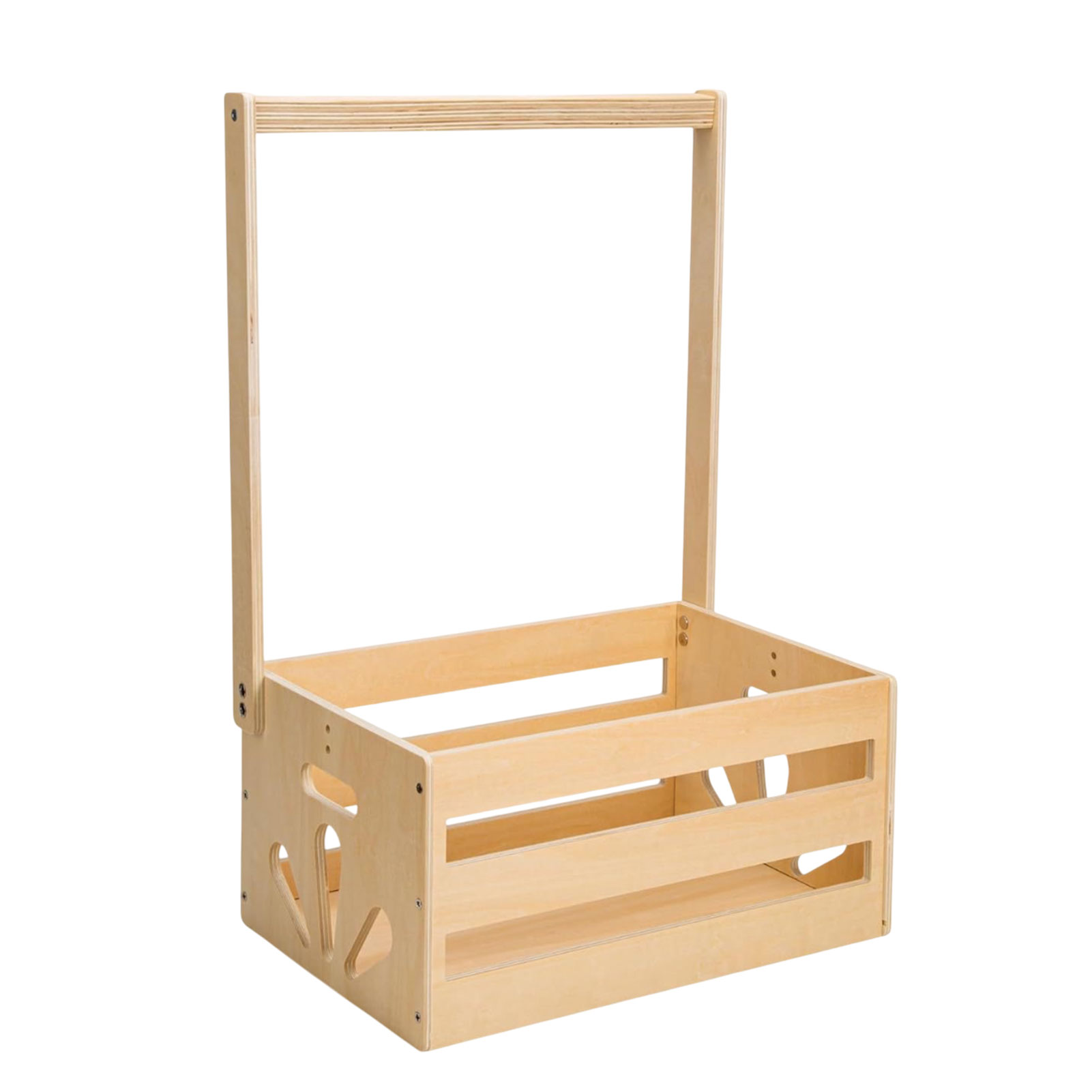 Baby Products Storage Box - 無垢材のハンドルが付いた大きな木製収納バスケット、ベビー用品収納ボックス、衣類およびおもちゃ収納ラック、2025