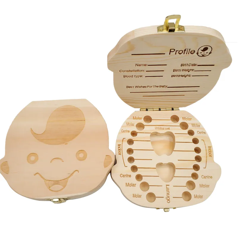 子供のための木製の牛乳歯オーガナイザー、赤ちゃんの歯の箱、ス - Baby Products Storage Box のレビューと価格