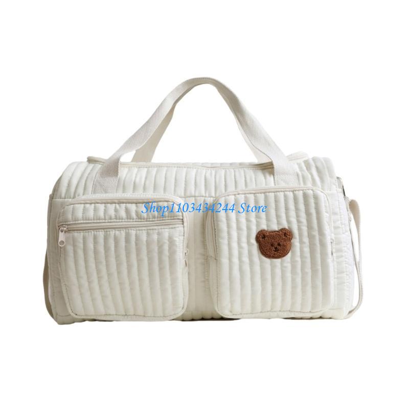 クマ柄の多機能マザーバッグ、赤ちゃんの必需品用の大容量おむつ - Baby Products Organiser のレビューと価格