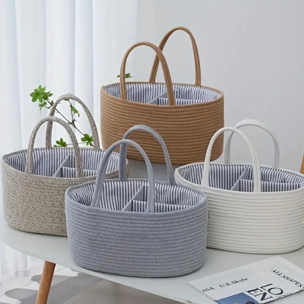 大容量ベビーおむつオーガナイザー綿ロープポータブルおむつ収納 - Baby Products Organiser のレビューと価格