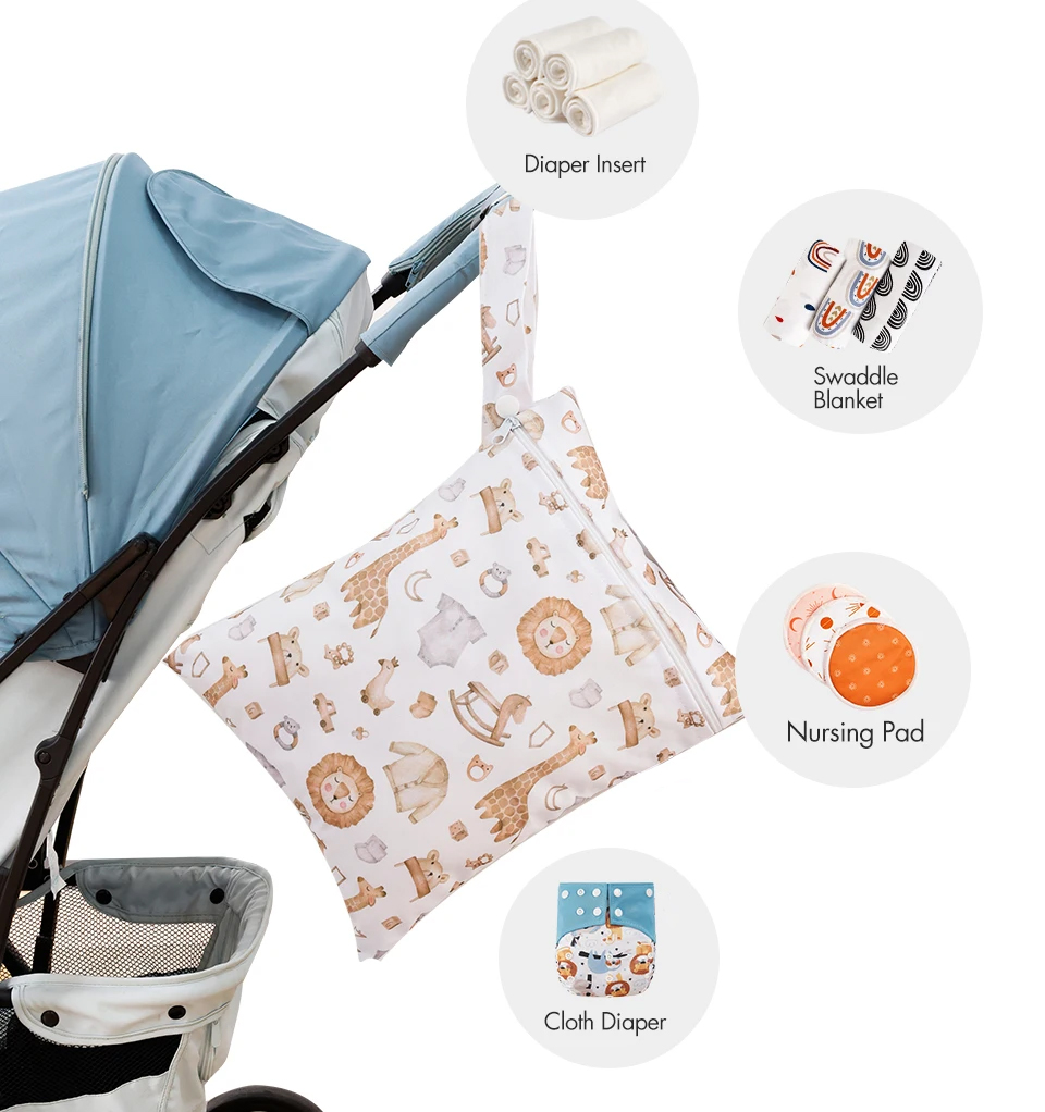 3 個トラベルウォッシュ化粧品バッグ防水おむつバッグポータブ - Diaper Bag Backpack のレビューと価格