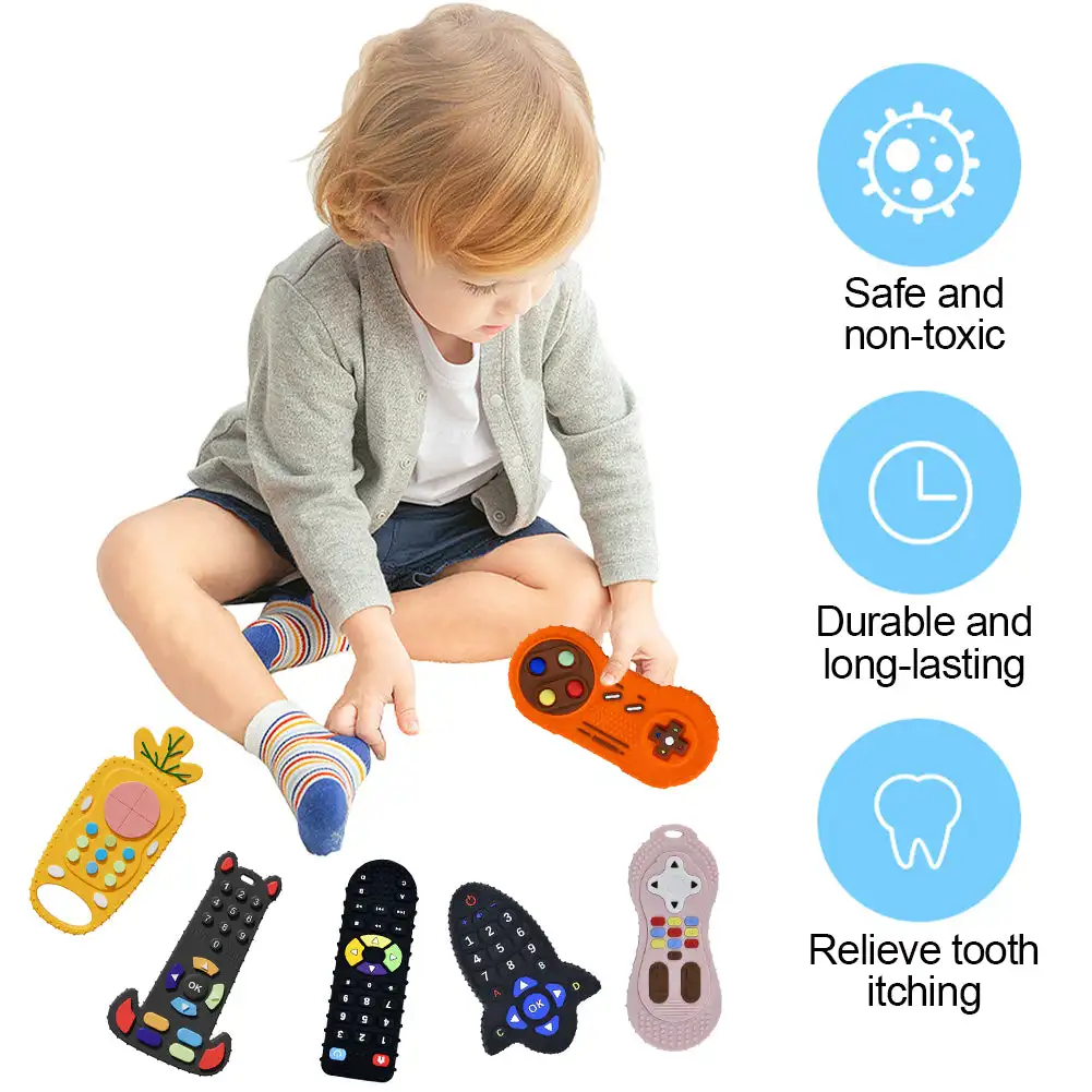 ベビーシリコーンおしゃぶりおもちゃリモコン形状おしゃぶり齧歯 - Baby Products Natural のレビューと価格