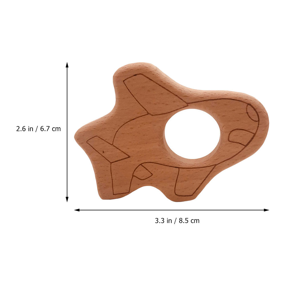 2個入り 飛行機型ベビー歯固め 安全な天然素材製 歯磨きツー - Baby Products Natural のレビューと価格
