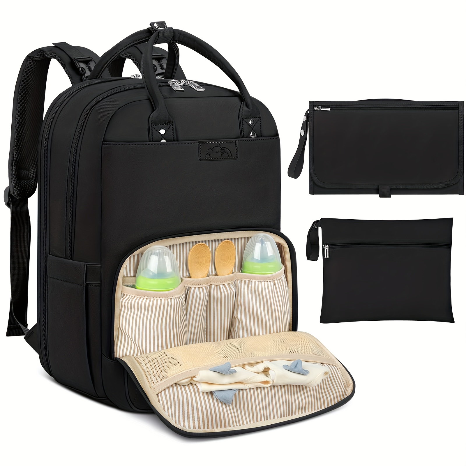 NEWHEY おむつバッグ バックパック ポータブルおむつ交 - Diaper Bag Backpack のレビューと価格