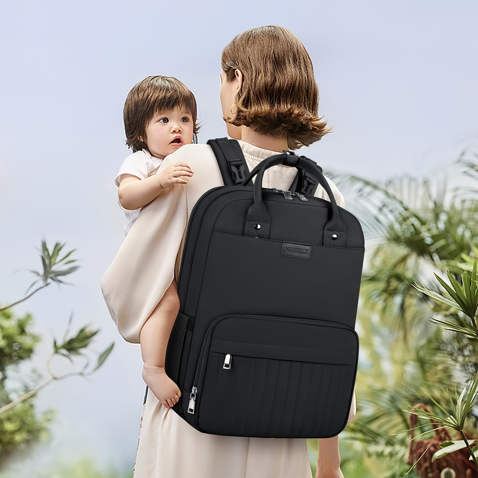 NEWHEY おむつバッグ バックパック ポータブルおむつ交 - Diaper Bag Backpack のレビューと価格