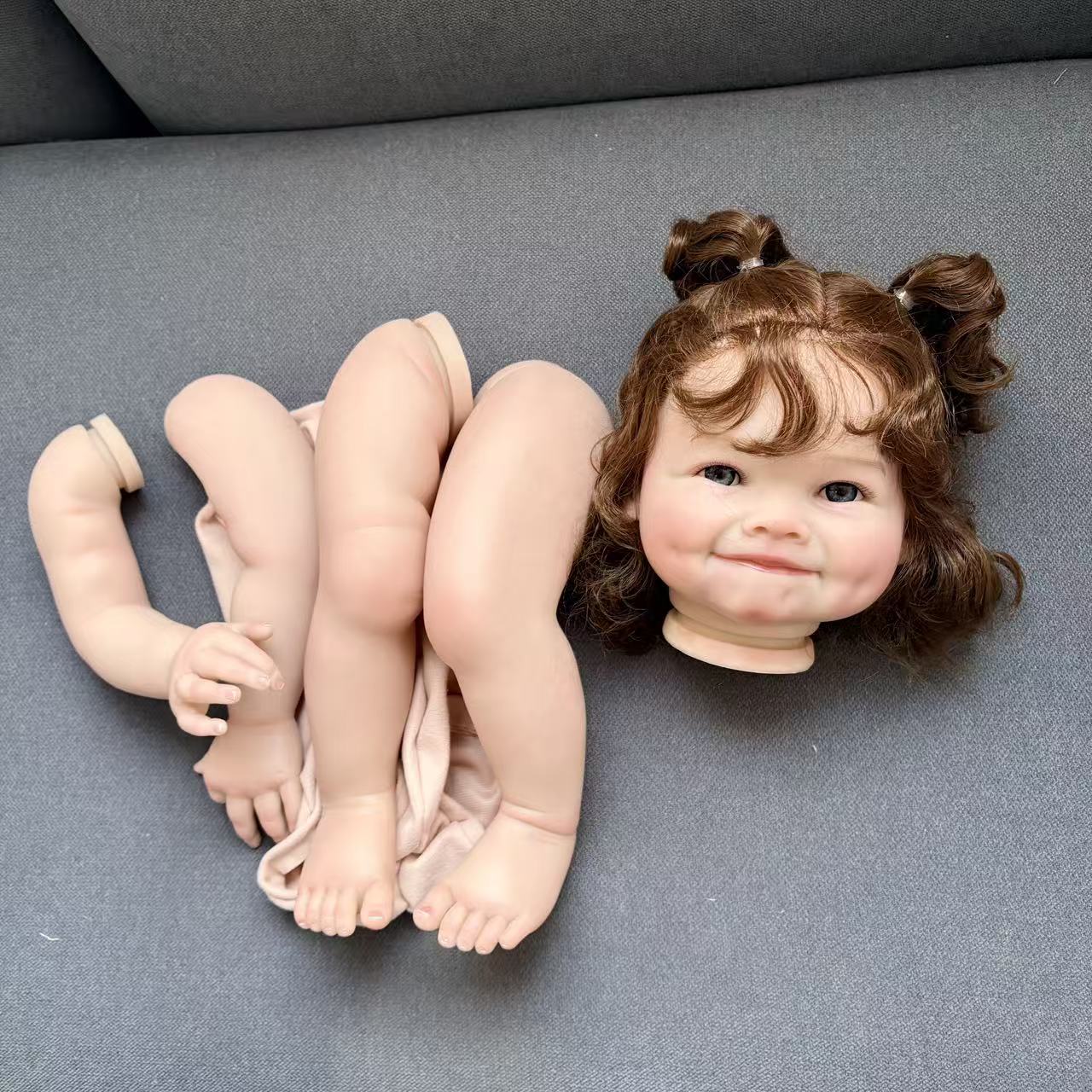 NPK 24インチ手作り未完成人形キット リボーンラヤ 3D - Baby Products For Curly Hair のレビューと価格