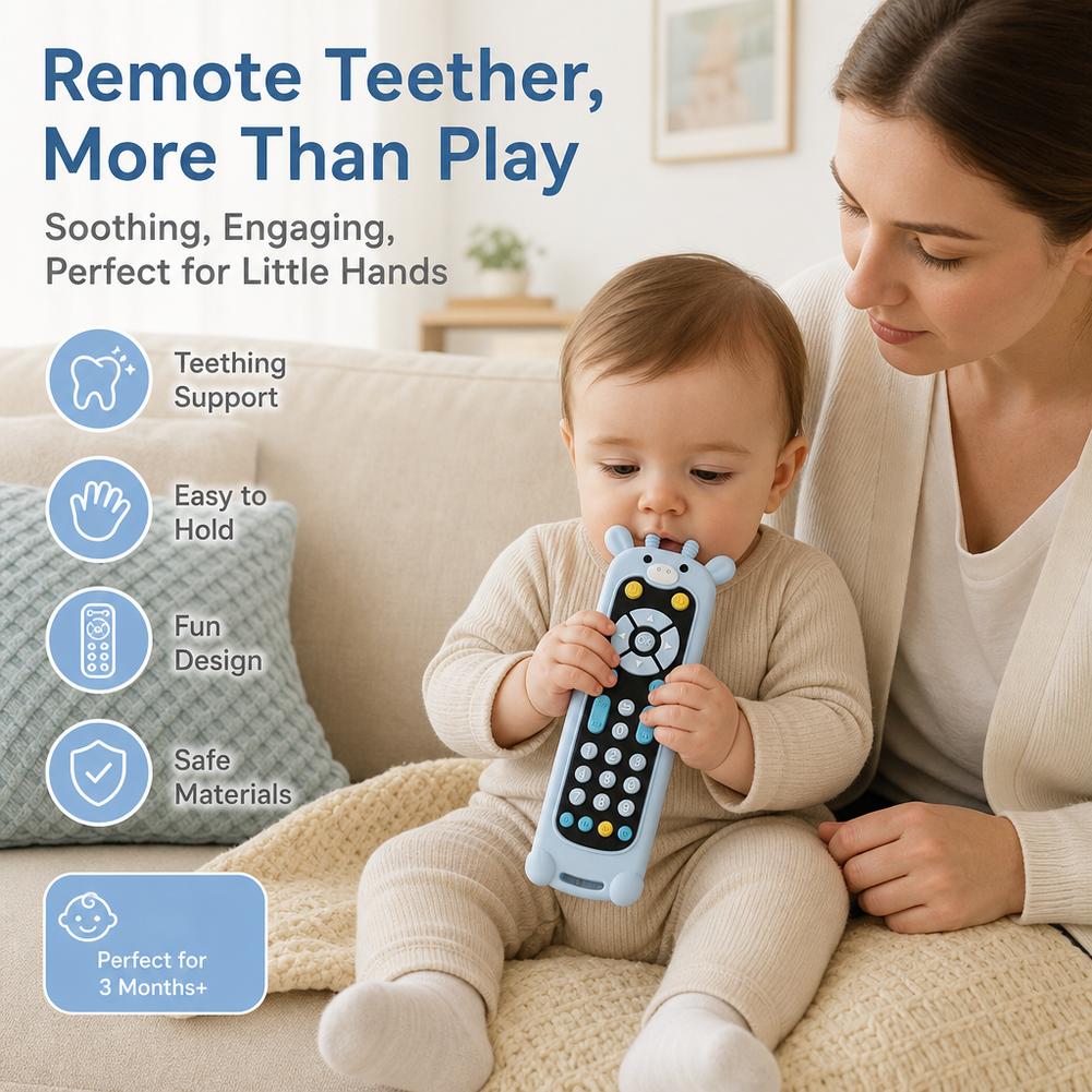 シリコン製リモコン型歯固めおもちゃ、赤ちゃんの歯が生える際の - Baby Products Natural のレビューと価格