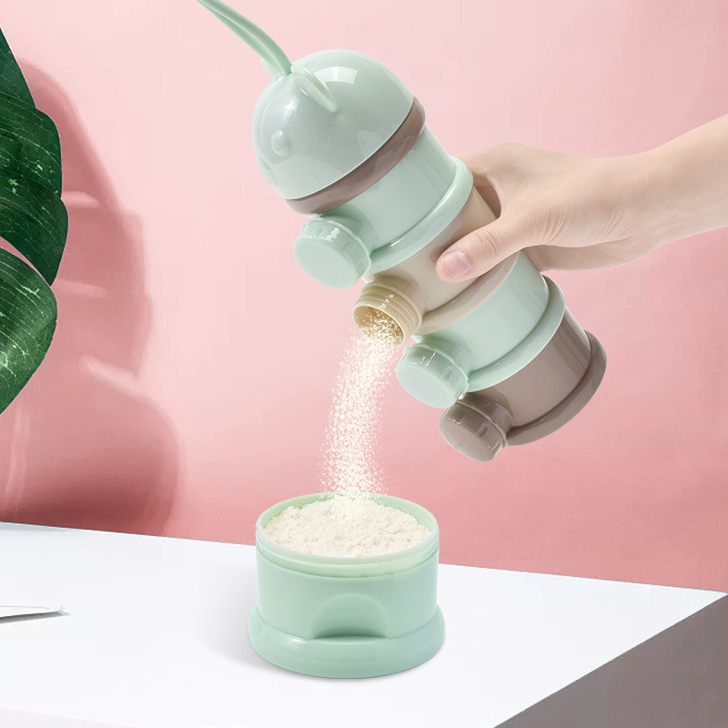 3/4 層ベアベビーミルクパウダーコンテナポータブル独立サイ - Baby Products Storage Box のレビューと価格