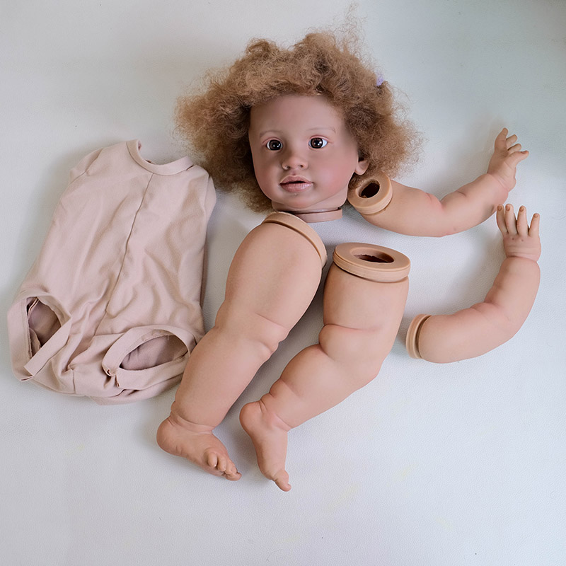 26 インチ ダークスキン リボーン ピッパ人形キット 複数 - Baby Products For Curly Hair のレビューと価格