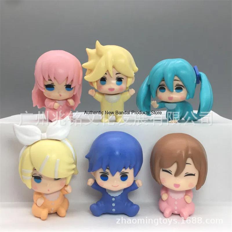 6 ピース/セットアニメ初音ミク q-バージョンかわいいベビ - Baby Q Products のレビューと価格