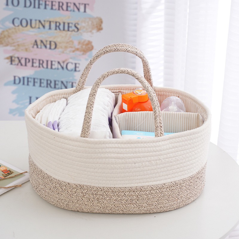 折りたたみ式おむつキャディー整理用コットンロープおむつバッグ - Diaper Bag Backpack のレビューと価格